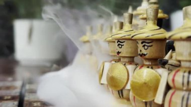 Geleneksel Japon Satranç Tahtasının Asker Şekli