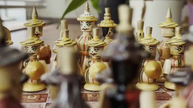 Geleneksel Japon Satranç Tahtasının Asker Şekli