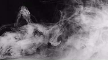 Soyut Siyah ve Beyaz Duman Yayma Efekti 