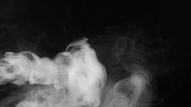 Soyut Siyah ve Beyaz Duman Yayma Efekti 