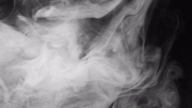 Soyut Siyah ve Beyaz Duman Yayma Efekti 