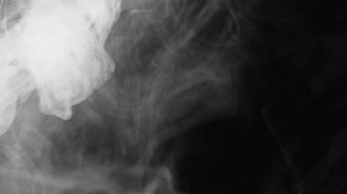 Soyut Siyah ve Beyaz Duman Yayma Efekti 