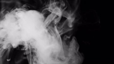 Soyut Siyah ve Beyaz Duman Yayma Efekti 