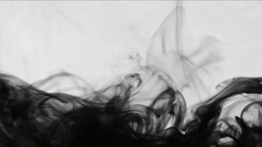 Soyut Siyah ve Beyaz Duman Yayma Efekti 