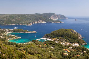 Palaiokastritsa Körfezi kıyıları, Korfu, Yunanistan