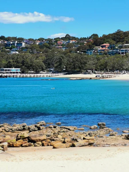 Novembro 2022 Balmoral Beach Nsw Austrália Imagem Retrato Mar Azul — Fotografia de Stock