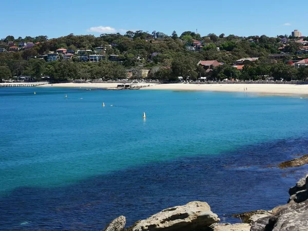 November 2022 Balmoral Beach Nsw Ausztrália Kilátás Gyönyörű Tengerre Kiváló — Stock Fotó