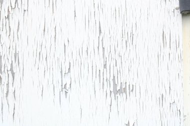 Beyaz ahşap panel, soyulmuş boya ve kopyası için yer. Yüksek kalite fotoğraf