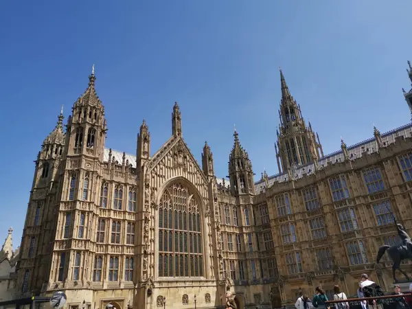 Мая 2023 London Sw1 View Westminster Abbey Blue Sky Day — стоковое фото