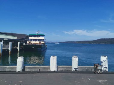 14 November 2023 - Manly Beach, NSW, Australia: image of Manly Wharf with ferry docked alongside. High quality photo clipart