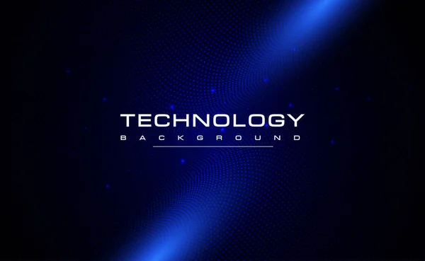 Ψηφιακή Τεχνολογία Μπλε Φόντο Απευθείας Σύνδεση Αλγόριθμος Τεχνολογίας Κυβερνοχώρου Σκοτεινή — Διανυσματικό Αρχείο