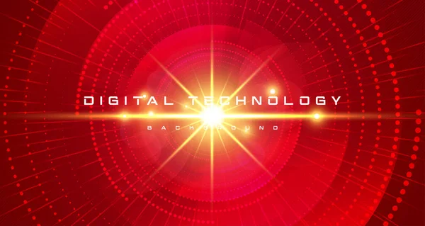 Абстрактна Цифрова Технологія Футуристичне Червоне Тло Технологія Кіберінформаційних Даних Інформаційне — стоковий вектор