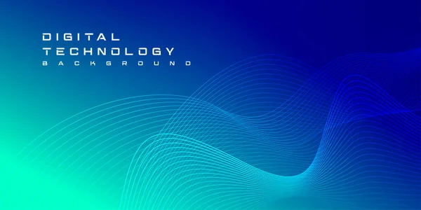 Velocidade Tecnologia Digital Conecta Fundo Verde Azul Informação Nano Cibernético —  Vetores de Stock