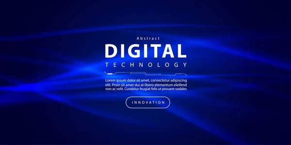 Abstrakt Digital Technology Futuristic Circuit Blue Green Background Cyber Science — Stockový vektor