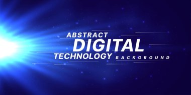 Dijital teknoloji internet ağ hızı bağlantısı mavi arkaplan, siber nano bilgi, soyut bilim iletişimi, yenilikçi fütüristik teknoloji verileri, Ai büyük veri, çizgiler 3d