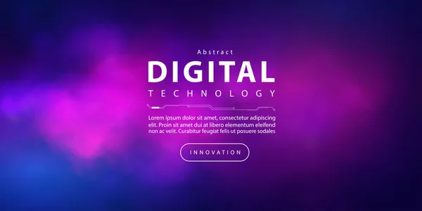 Abstrakte Digitale Technologie Futuristische Schaltung Blau Rosa Hintergrund Cyber Science — Stockvektor