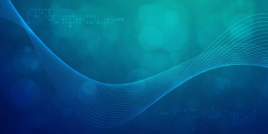 Dijital teknoloji hızı mavi yeşil arkaplan, siber nano bilgi, soyut iletişim, yenilik gelecekteki teknoloji verileri, internet ağ bağlantısı, Ai büyük veri, çizgiler resimleme