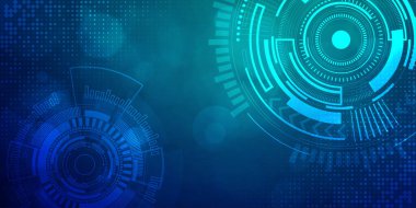 Dijital teknoloji fütüristik mavi yeşil arkaplan, siber nano bilgi, soyut iletişim, yenilik gelecek teknoloji verileri, internet ağı hız bağlantısı, Ai büyük veri çizgisi nokta illüstrasyonu