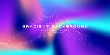 Soyut bulanık renkli ağ gradyan arka plan, fütüristik duvar kağıtları, kartvizit, yumuşak pastel renk, geometrik çizgi nokta teknolojisi, dijital siber ai teknolojisi, sunum şablonu vektörü