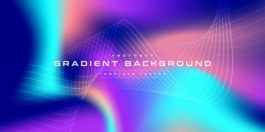 Soyut bulanık renkli ağ gradyan arka plan, fütüristik duvar kağıtları, kartvizit, yumuşak pastel renk, geometrik çizgi nokta teknolojisi, dijital siber ai teknolojisi, sunum şablonu vektörü