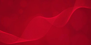 Dijital teknoloji fütüristik internet ağ bağlantısı kırmızı arkaplan, soyut bulut siber bilgi iletişimi, Ai büyük veri bilimi, yenilik gelecek teknolojisi, çizgi nokta illüstrasyon vektörü 3d