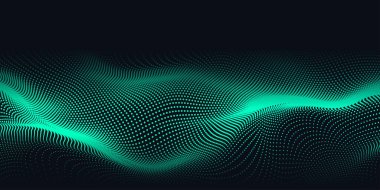 Dijital teknoloji fütüristik internet ağı bağlantısı koyu siyah arkaplan, yeşil soyut siber bilgi iletişimi, Ai büyük veri bilimi, yenilik gelecekteki teknoloji çizim vektörü 3d