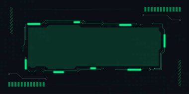 Teknoloji dijital fütüristik internet ağı bağlantısı koyu siyah arkaplan, yeşil soyut siber bilgi iletişimi, Ai büyük veri bilimi, yenilik gelecekteki teknoloji çizgisi çizim vektörü 3d