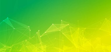 Yeşil sarı soyut arkaplan, dijital teknoloji hız bağlantısı, siber nano bilgi, iletişim, yenilik gelecekteki teknoloji verileri, internet ağı bağlantısı, Ai büyük veri, çizgi nokta illüstrasyonu