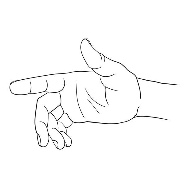 Hand Line Konst Isolerad Vektor Illustration — Stock vektor