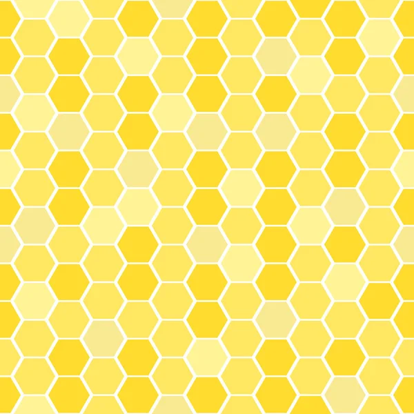 stock vector Yellow honeycomb vector seamless pattern