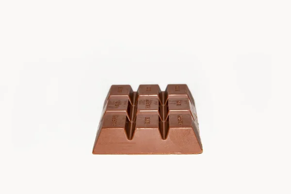 Csokoládé Bar Elszigetelt Fehér Háttér — Stock Fotó