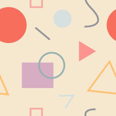 Renkli geometrik soyut dikişsiz desenler