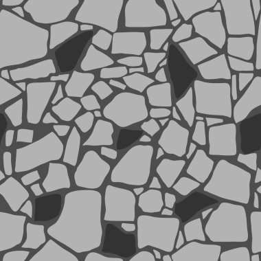 Kırık taş mozaik vektör pürüzsüz desen