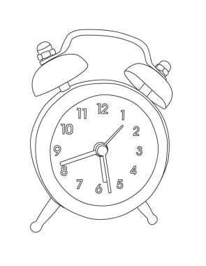 Alarm çizgisi sanat vektörü çizimi