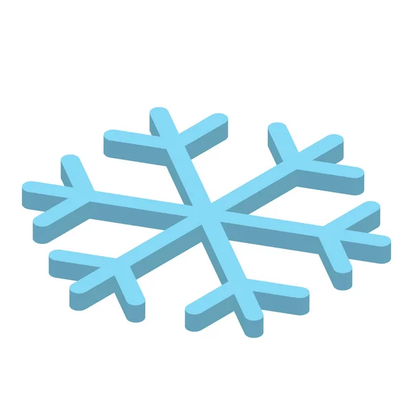 Голубое Снежное Озеро Рождество Зима Тема Значок Вектора — стоковый вектор