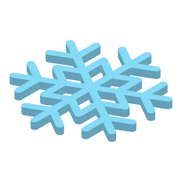 Mavi Kar Gölü Noel Kış Teması Vektör Simgesi — Stok Vektör