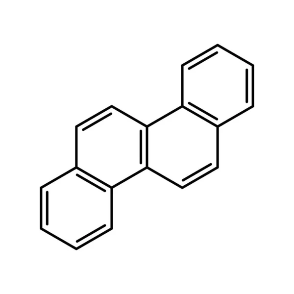 Abstracte Molecuul Icoon Symbool Van Chemie Wetenschap Laboratorium Onderwijs Biochemie — Stockvector