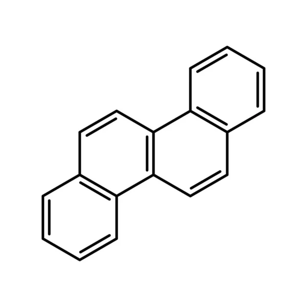 Abstrakcyjna Ikona Molekuły Symbol Chemii Nauki Laboratorium Edukacji Lub Biochemii — Wektor stockowy