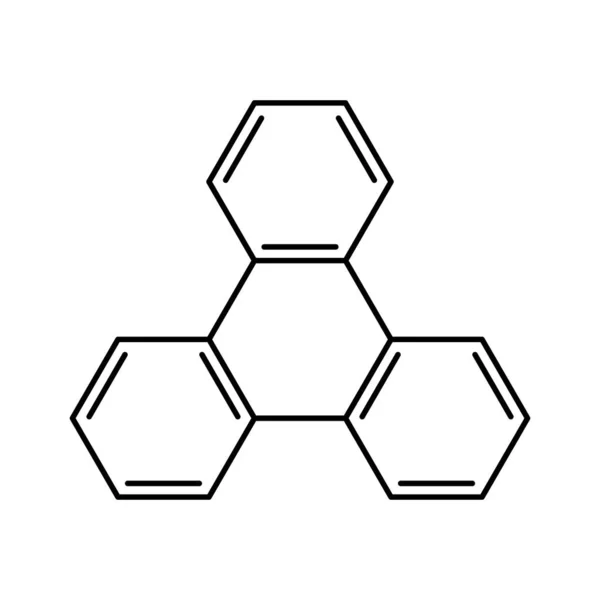 Abstraktes Molekül Symbol Symbol Für Chemie Wissenschaft Labor Bildung Oder — Stockvektor