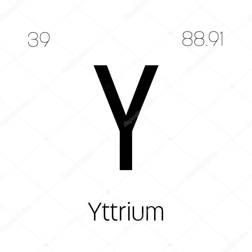 yttrium-y-periodic-table-element-with-name-symbol-atomic-number-and