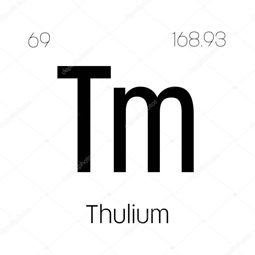 Thulium Tm Periodic Table Element With Name Symbol Atomic Number thulium-tm-periodic-table-element-with-name-symbol-atomic-number