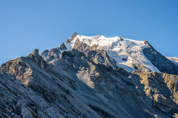 Cumbre Rocosa Glaciar Ortler Mountain 905 Julius Payer House Ruta — Foto de Stock
