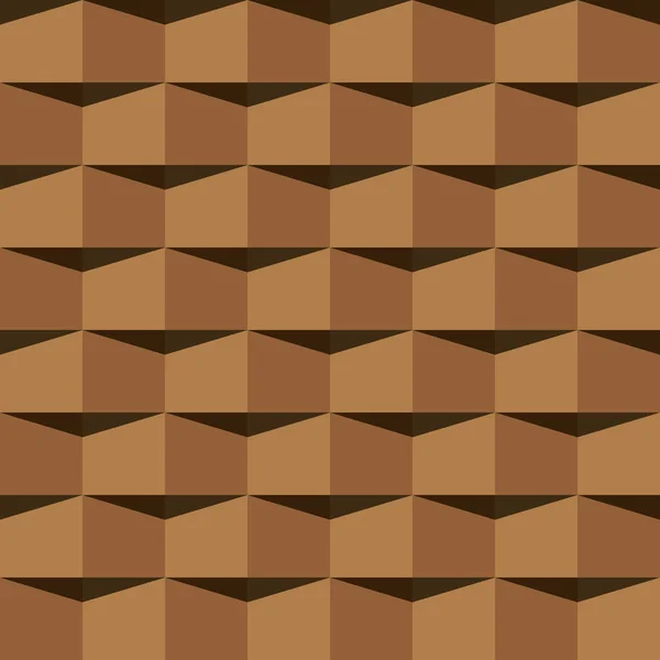 Brown Roof Tiles Pattern Vector Seamless Pattern — Stockvektor