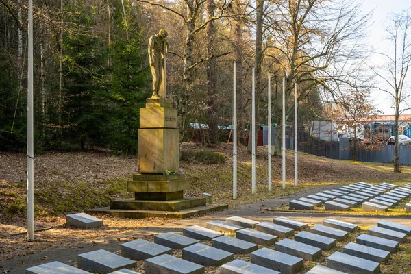 Monument to the victims of the concentration camp in the area of the former AL Reichenau concentration camp. It was established in March 1944 as a branch of the Polish concentration camp Gross-Rosen