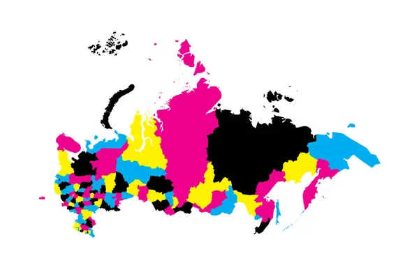 Estonia Mapa Político Las Divisiones Administrativas Condados Mapa Vectorial Blanco — Vector de stock