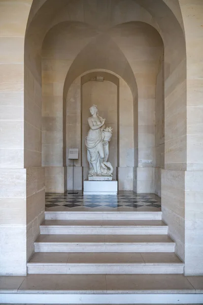Мраморная Статуя Огня Франция Feu Исторической Галерее Ground Версальского Дворца — стоковое фото