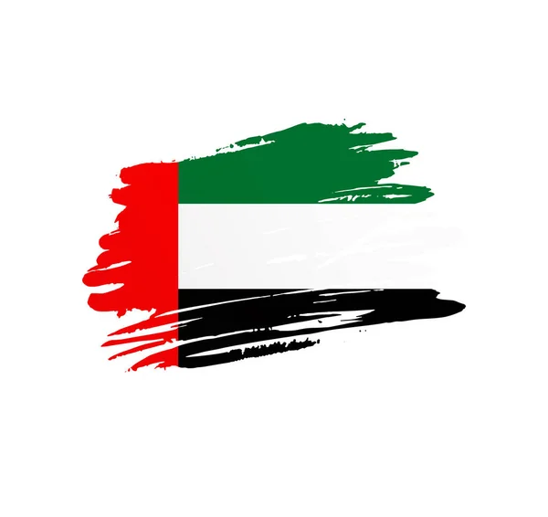 Spojené Arabské Emiráty Vlajka Národní Vektor Země Vlajka Trextured Grunge — Stockový vektor
