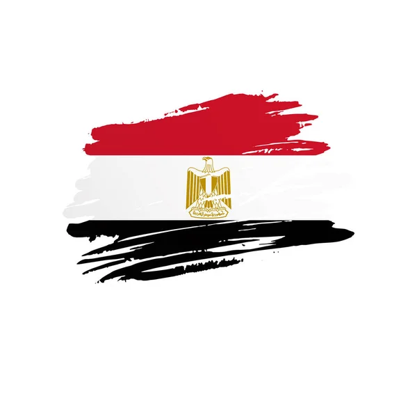 Egitto Bandiera Nazione Vettoriale Bandiera Del Paese Trextured Grunge Colpo — Vettoriale Stock
