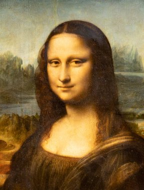Mona Lisa, aka Portrait of Lisa Gherardini, wife of Francesco del Giocondo, Italian: La Gioconda, French: La Joconde, oil painting on by Leonardo da Vinci. The world most famous painting. clipart