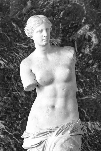 维纳斯 德米洛 Venus Milo 或阿芙罗狄蒂 德米洛斯 Aphrodite Milos 古希腊著名雕塑 由安条克的亚历山德罗斯 — 图库照片